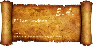 Eller Andrea névjegykártya