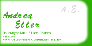 andrea eller business card